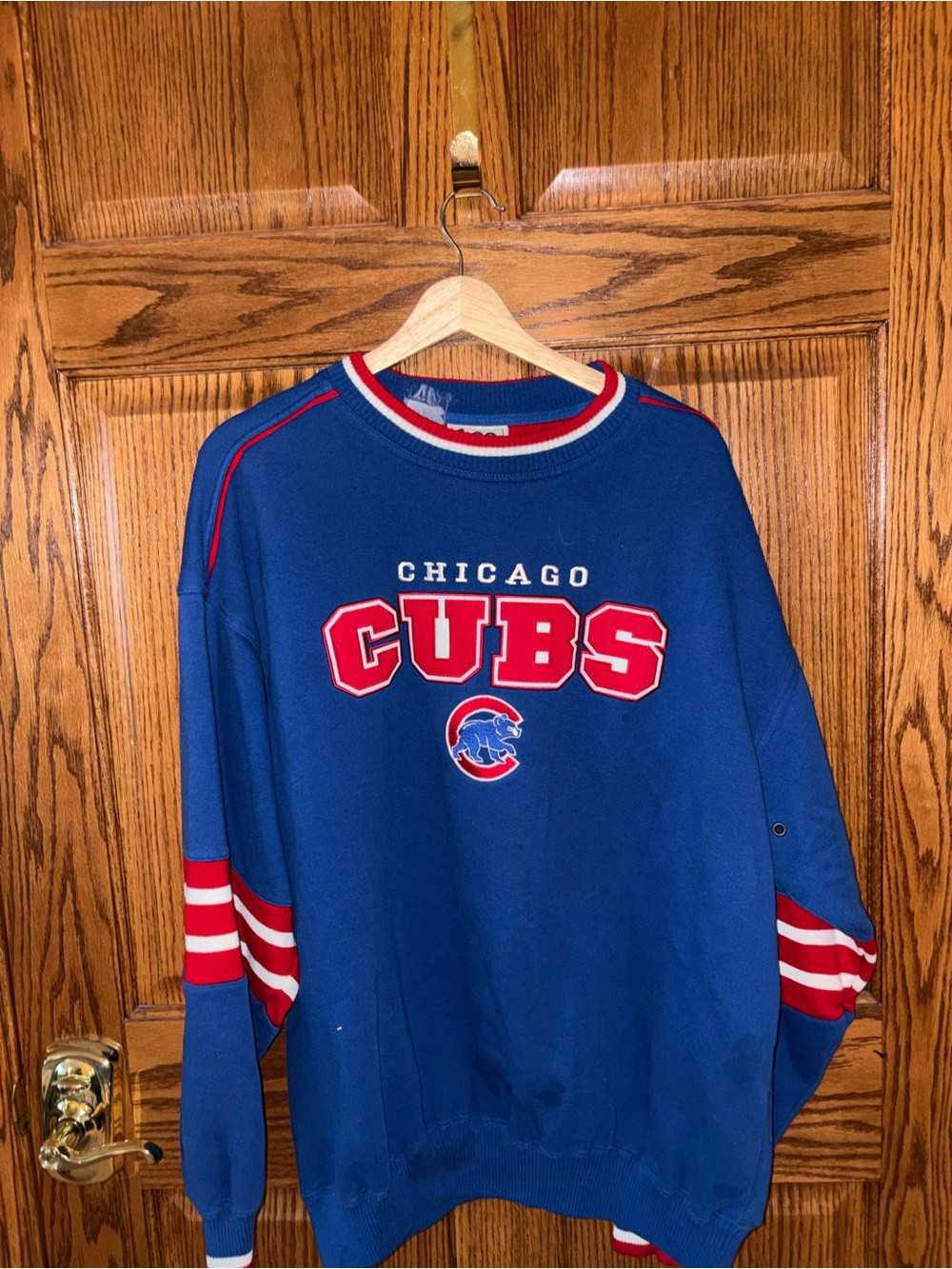 Vintage Oversized Cubs Blue Pullover Sweater